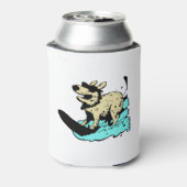 Funny surfdog blikjeskoeler (Blikje Achterkant)