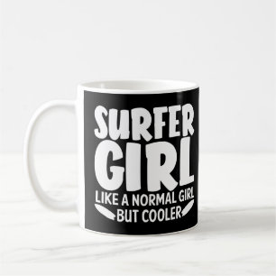 Funny Surfer Girl voor Surf van vrouwelijke mama Koffiemok