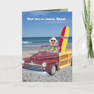  Funny Surfer Verjaardag Kaart