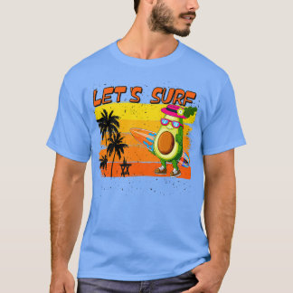 Funny Surfing and Avocado Lover TShirt Classic TSh