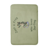 Funny surfing Kawai-kikker Badmat (Voorkant Verticaal)