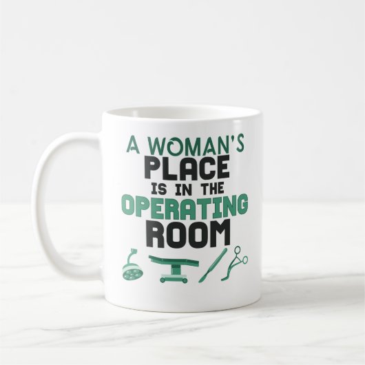 Funny Surgeon Women Afstuderen Cofee Mok Gift (Links)