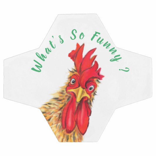 Funny Surprised Curious Rooster - What's So Funny (Plat)