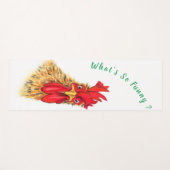 Funny Surprised Curious Rooster Yoga Mat (Voorkant (horizontaal))