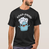 Funny Surprised Soap Pun Dark BG T-shirt (Voorkant)