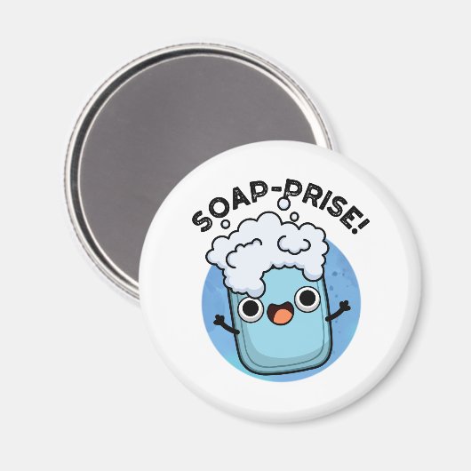 Funny Surprised Soap Pun Magneet (Voorkant / Achterkant)