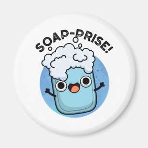 Funny Surprised Soap Pun Magneet