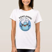 Funny Surprised Soap Pun T-shirt (Voorkant)
