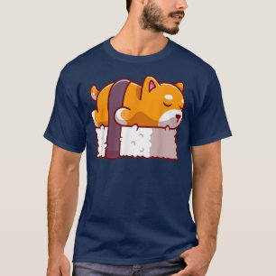 Funny Sushi en Ramen Shiba Inu Kawaii Otaku Anime T-shirt