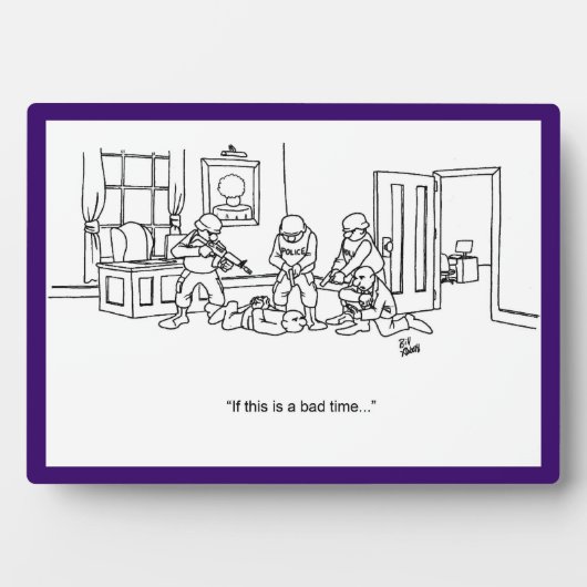 Funny Swat Team Business Plaque (Devant)