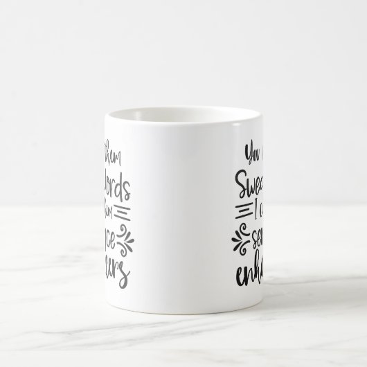 Funny Swear Words Coffee Mok (Center)