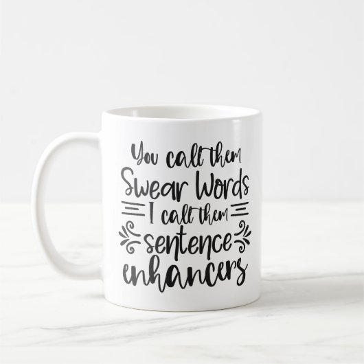 Funny Swear Words Coffee Mok (Links)
