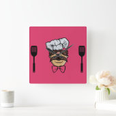 Funny Swedish Chef Vierkante Klok (Huis)