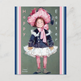 Funny Sweet  Girl Cheerful Easter Alt Copy Briefkaart