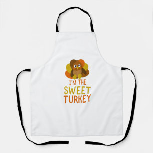 Funny Sweet Turkey Family Matching Thanksgiving Schort