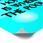 Funny Swim Quote - Poster (Hoek)