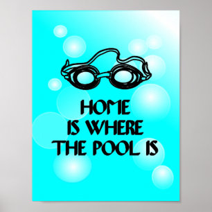 Funny Swim Quote - Poster