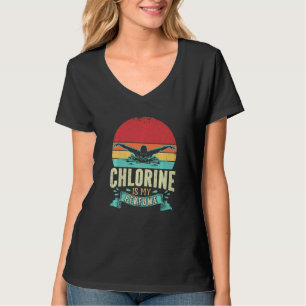 Funny Swimming Chlorine is m'n parfume. T-shirt