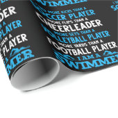 Funny Swimming Definition Swimmer Cadeaupapier (Rol Hoek)