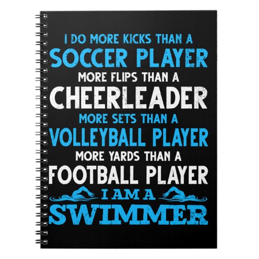Funny Swimming Definition Swimmer Notitieboek (Voorkant)