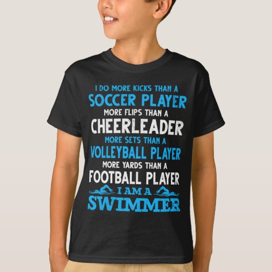 Funny Swimming Definition Swimmer T-shirt (Voorkant)