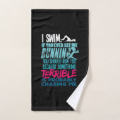 Funny Swimming Gift a Swimmer Handdoek (Handdoek)