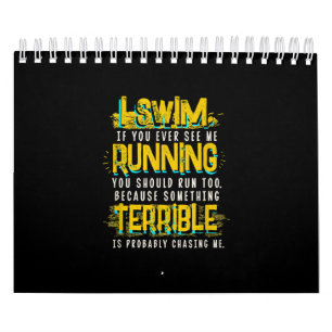 Funny Swimming Gift a Swimmer Kalender