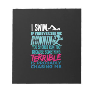 Funny Swimming Gift a Swimmer Notitieblok