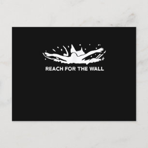 Funny Swimming Gift Swimmer Sport Swim Team Uitnodiging Briefkaart