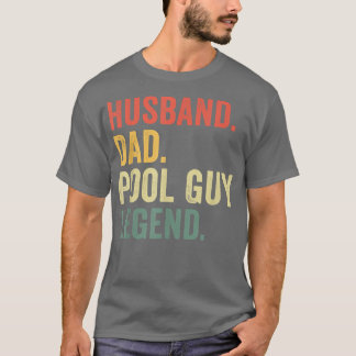 Funny Swimming Husband Pap Pool Guy Legend  T-shirt