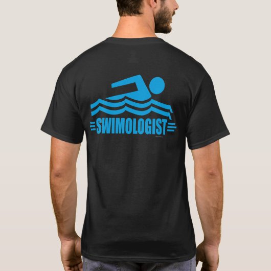 Funny Swimming T-shirt (Achterkant)