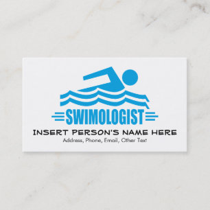 Funny Swimming Visitekaartje