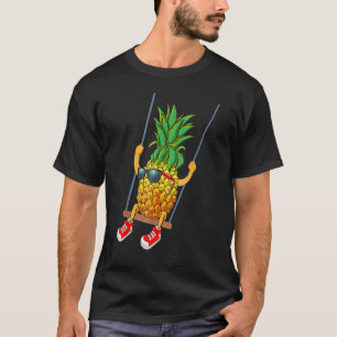 Funny Swinging Pineapple Swinger Fruit Animated Cu T-shirt