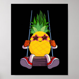 Funny Swinging Pineapple Swinger Poster