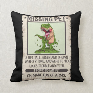 Funny T-Rex Dino Pet Dinosaur Joke Kussen