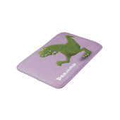 Funny T rex dinosaur cartoon humor Badmat (Gekanteld)