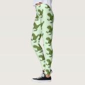 Funny T rex dinosaur cartoon humor Leggings (Links)