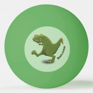 Funny T rex dinosaur cartoon humor Pingpongballen