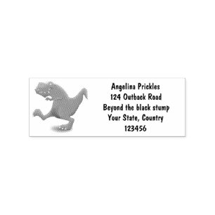 Funny T rex dinosaur cartoon humor Rubberstempel