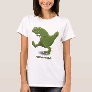 Funny T rex dinosaur cartoon humor T-shirt