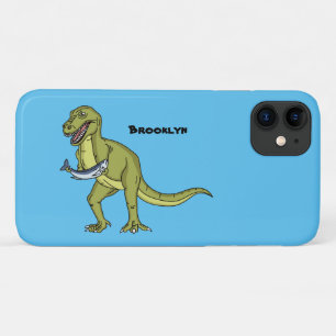 Funny T rex dinosaur illustratie iPhone 11 Hoesje