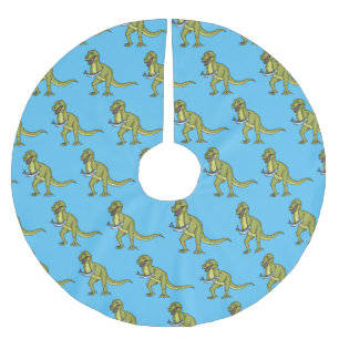 Funny T rex dinosaur illustratie Kerstboom Rok