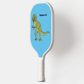 Funny T rex dinosaur illustratie Pickleball Paddle (Links)