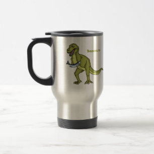 Funny T rex dinosaur illustratie Reisbeker