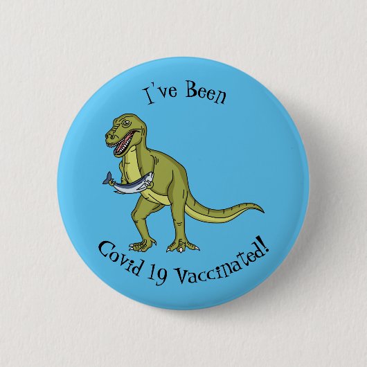 Funny T rex dinosaur illustratie Ronde Button 5,7 Cm (Voorkant)