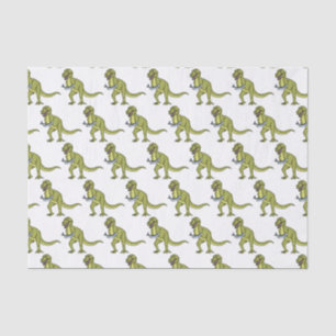 Funny T rex dinosaur illustratie Tissuepapier