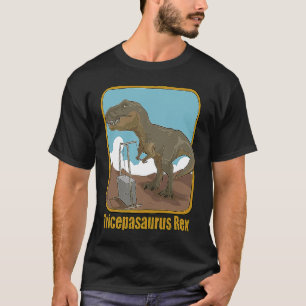 Funny T Rex Dinosaur I'm Unstoppable Bodybuilding T-shirt
