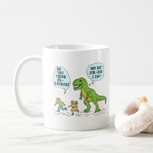 Funny T Rex Dinosaur Jurassic Pun Humoureuze Citaa Koffiemok