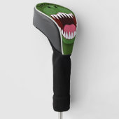 Funny T Rex dinosaur mouth cartoon Golfheadcover (Schuin)