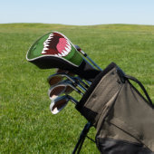 Funny T Rex dinosaur mouth cartoon Golfheadcover (Insitu)